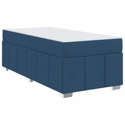 Bedframe met matras Blauw 100 x 200 cm Stof