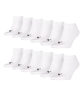 Puma Sneaker Sokken 6-Pack Wit - Maat 39/42 - Kleur: Wit | Soccerfanshop