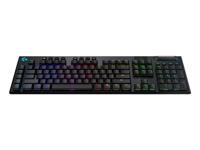 Logitech G915 keyboard RF Wireless + Bluetooth QWERTZ German Black - thumbnail
