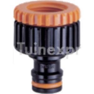 Claber Universele Kraanaansluiting ½" + ¾" Binnendraad - Weer- & Vorstbestendige Tuinkoppeling