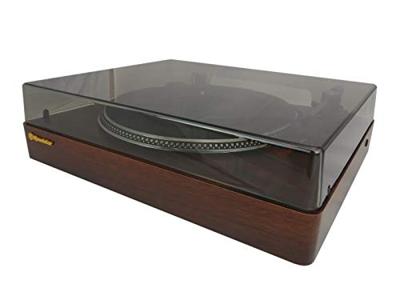 Roadstar TT-385BT-T Platenspeler met Bluetooth Transmitter (Line Out, Auto-Stop), houtkleuren