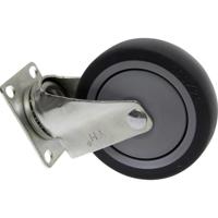 TOOLCRAFT TO-5137917 Zwenkwiel TPR 100 mm met schroefplaat Draagvermogen (max.): 65 kg - thumbnail