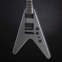Gibson Dave Mustaine Flying V EXP Metallic Silver signature elektrische gitaar met koffer - thumbnail