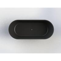 Vrijstaand Ligbad Arcqua Pinto 180x80x57 cm Mat Zwart Arcqua - thumbnail