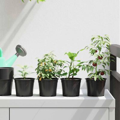 Bloempot 200 pcs Zwart 15 x 12.5 cm Kunststof