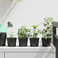 Bloempot 200 pcs Zwart 15 x 12.5 cm Kunststof - thumbnail