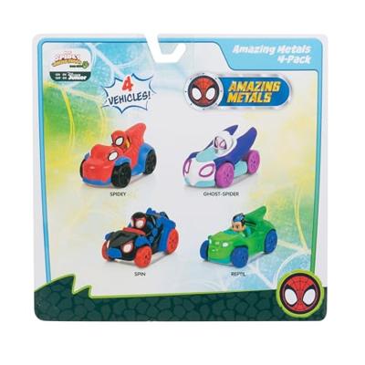 Jazwares Spidey and friends - metalen voertuigen, 4dlg. - thumbnail