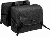 New Mondi joy dubbele fietstas - waterafstotend polyester - zwart - 38l - thumbnail