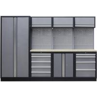 Kunzer WESH2 Werkplaatsmodule (b x h x d) 2955 x 2000 x 458 mm Zwart, Grijs - thumbnail
