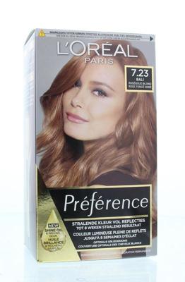 L’Oréal Paris Préférence 7.23 Haarverf - Rosegold Blond - Permanente Haarkleuring met Color Extender L’Oréal Paris Préférence 7.23 Haarverf - Rosegold Blond - Permanente Haarkleuring met Color Extender