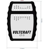 VOLTCRAFT CT-3 CT-3 Kabeltester Geschikt voor: HDMI-kabel type A, - thumbnail