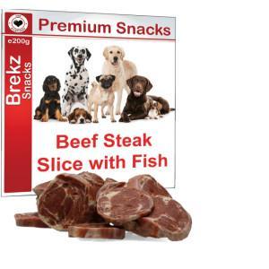 Brekz Premium Beef Steak slice with fish 200 gram 200 g