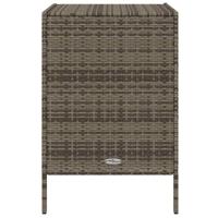 Tuinkast 55x59x80 cm poly rattan grijs - thumbnail