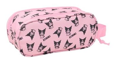 Pennenetui met 2 vakken Kuromi Roze 21 x 8 x 6 cm