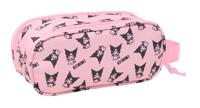 Pennenetui met 2 vakken Kuromi Roze 21 x 8 x 6 cm - thumbnail