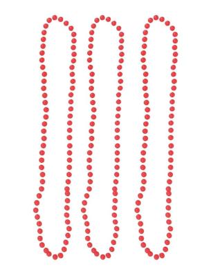 Halskettingen fluor roze 40 cm (3st)