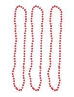 Halskettingen fluor roze 40 cm (3st) - thumbnail