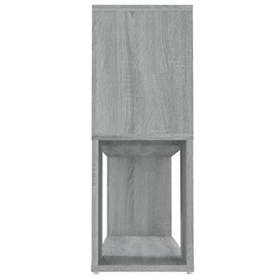 Boekenkast 100x24x63 cm bewerkt hout grijs sonoma eikenkleurig