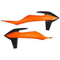 UFO PLAST radiateurafdekking radiator covers ufo ktm orange/ black - thumbnail