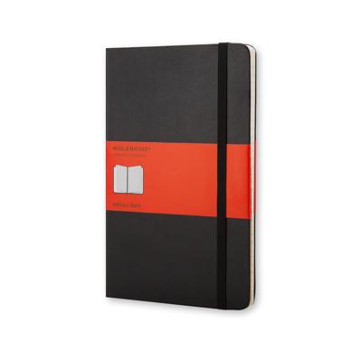 Adresboek Moleskine large 130x210mm hard cover lijn zwart