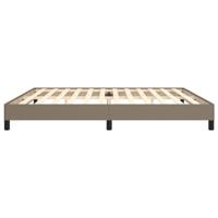 Bedframe zonder matras stof taupe 200x200 cm - thumbnail