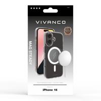Vivanco MAG STEADY Backcover Apple iPhone 16 Zwart Inductieve lading, Zanddicht, Spatwaterdicht, Stofdicht - thumbnail