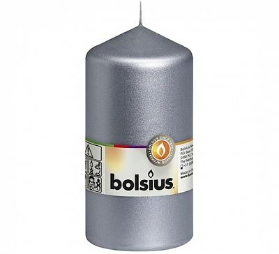 Bolsius Stompkaars 130/68 metal zilver (1 st)