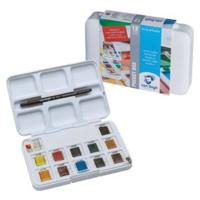Van Gogh aquarelverf, pocket box met 12 halve napjes - thumbnail