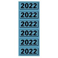 Rugetiket elba 2022 57x25mm blauw - thumbnail