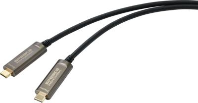 SpeaKa Professional SP-9505620 USB-C-displaykabel USB-C Aansluitkabel USB-C stekker, USB-C stekker 10.00 m Zwart TPE-mantel SpeaKa Professional SP-9505620 USB-C-displaykabel USB-C Aansluitkabel USB-C stekker, USB-C stekker 10.00 m Zwart TPE-mantel