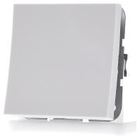 Gira F100 drukvlak kruisschakelaar zuiverwit glanzend