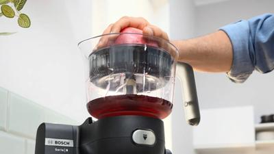 Bosch Zitruspresse für Bosch Küchenmaschine Serie 6 und 8 Citruspers Transparant - thumbnail