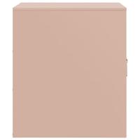 Nachtkastje 34,5x39x44 cm staal roze - thumbnail