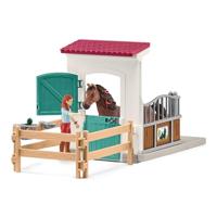 Schleich horse club paardenbox met hannah en cayenne 42710 - thumbnail