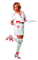 Verpleegstersjurkje vrouw - thumbnail