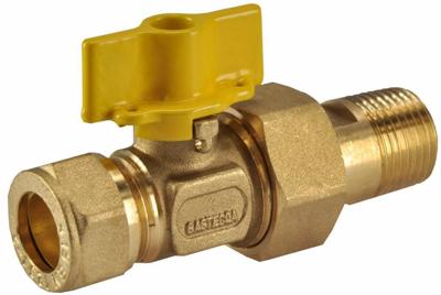 Wiesbaden Riko Gaskogelkranen 15 mm knel x 1/2bui.