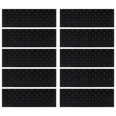VidaXL Trapmatten 10 st 25x75 cm rubber VidaXL Trapmatten 10 st 25x75 cm rubber