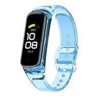 Doorzichtige TPU band (zon verkleurend) - Transparant blauw - Samsung Galaxy Fit 2 - thumbnail