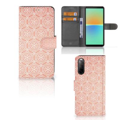 Sony Xperia 10 IV | Telefoon Hoesje | Pattern Orange Sony Xperia 10 IV | Telefoon Hoesje | Pattern Orange