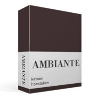Ambiante Hoeslaken Katoen Brown-Lits-jumeaux (180x210/220 cm) - thumbnail