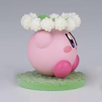Kirby Fluffy Puffy Figure - Kirby with Flowers - thumbnail