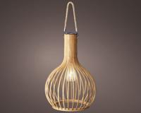 Solar hanging light dia28-H40cm bamboo Decoris - Decoris - thumbnail