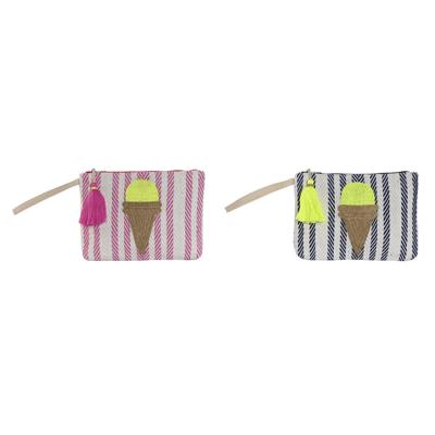 Toilettas Home ESPRIT Blauw Roze 26 x 2 x 19 cm (2 Stuks)