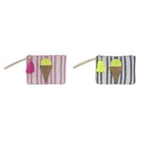 Toilettas Home ESPRIT Blauw Roze 26 x 2 x 19 cm (2 Stuks) - thumbnail