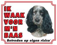 Engelse Cocker Spaniel Waakbord - Ik waak voor mijn - thumbnail