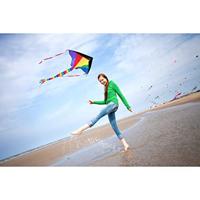 Ecoline Eenlijns Vlieger Simple Flyer Rainbow Spanwijdte 1200 mm Geschikt voor windsterkte 2 - 5 bft - thumbnail