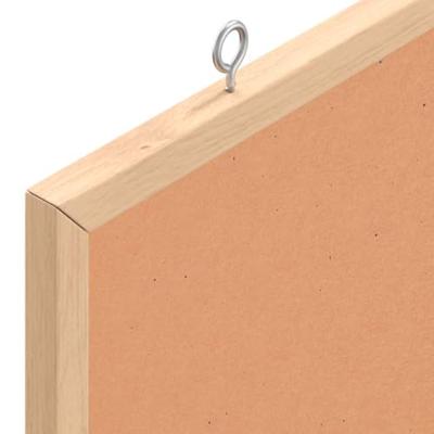 Kurkbord met massief grenenhouten frame 60x55 cm