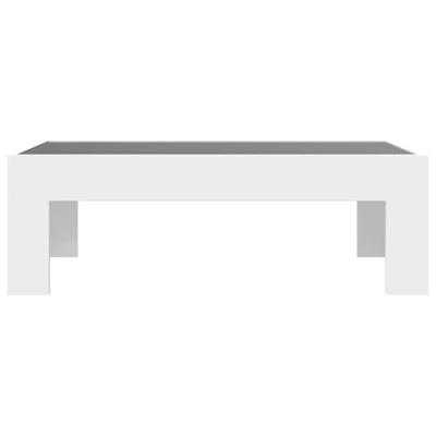 Salontafel met Infinity LED 90x50x30 cm wit