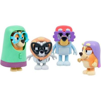 Set van 4 beeldjes - BLUEY - Grootmoeders - Geschikt voor kinderen vanaf 3 jaar