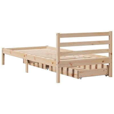 Bedframe zonder matras massief grenenhout 100x200 cm Bedframe zonder matras massief grenenhout 100x200 cm